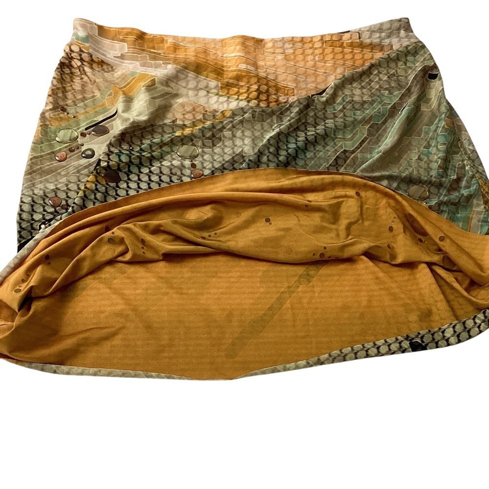 LA PERLA Y2K Mini Skirt IT 42 Geometric Print Y2K Embellished A-Line Italy Rare - Picture 9 of 10